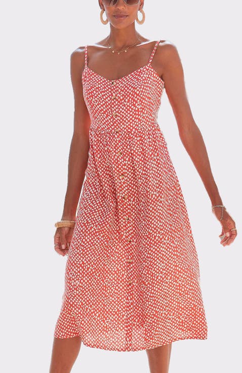 Women's Button Up Panel Dress