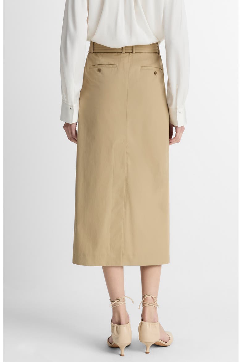 Belted Midi Pencil Skirt, Alternate, color, COBBLE STONE