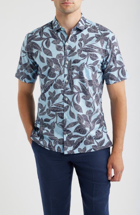 Branching Out Short Sleeve Button-Up Shirt