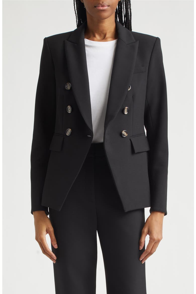 Miller Stretch Crepe Dickey Jacket, Alternate, color, BLACK