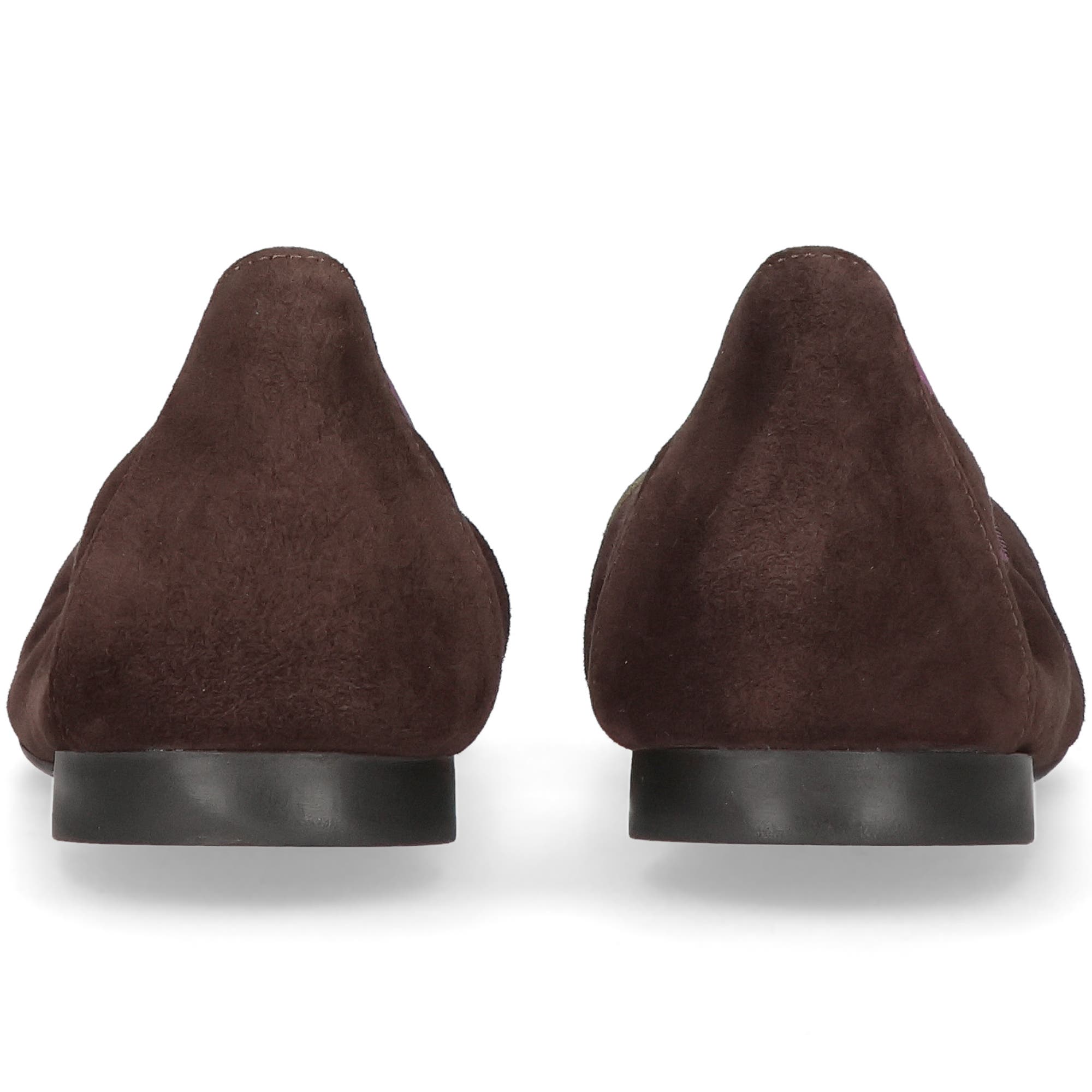 Pretty Ballerinas Round toe elasticated ballet flat, Alternate, color, Brown