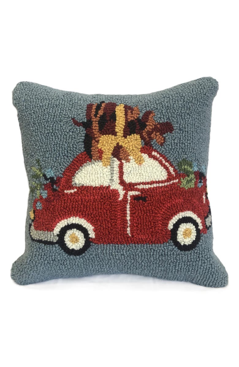 R16 HOME Holiday Pine Cone Car Pillow, Main, color, 