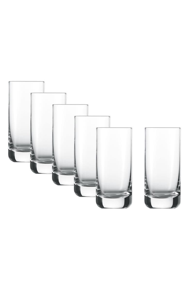 Fortessa Schott Zwiesel Convention Set of 6 Long Glasses, Main, color, Clear
