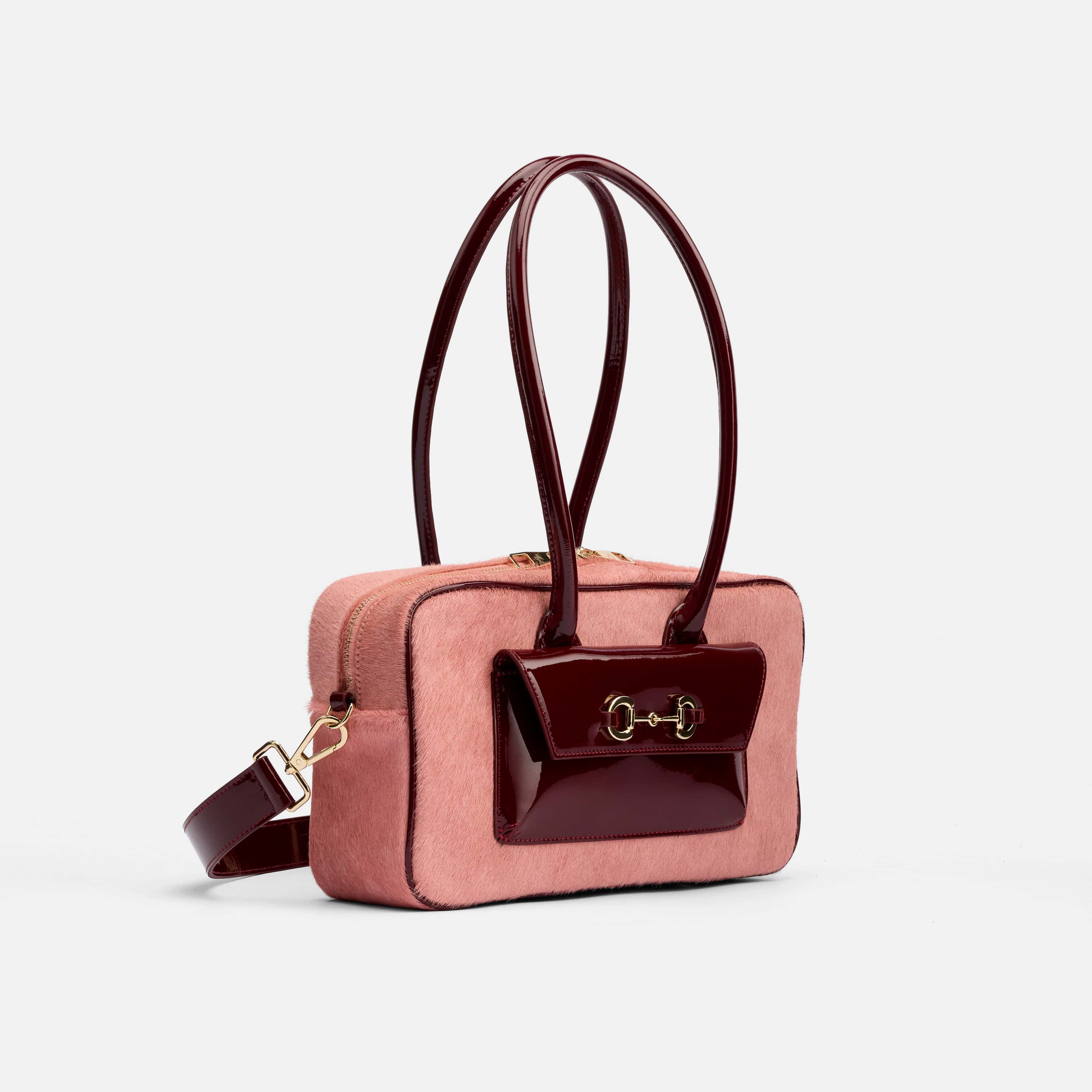 Serena Horsebit Shoulder Bag, Alternate, color, Pink
