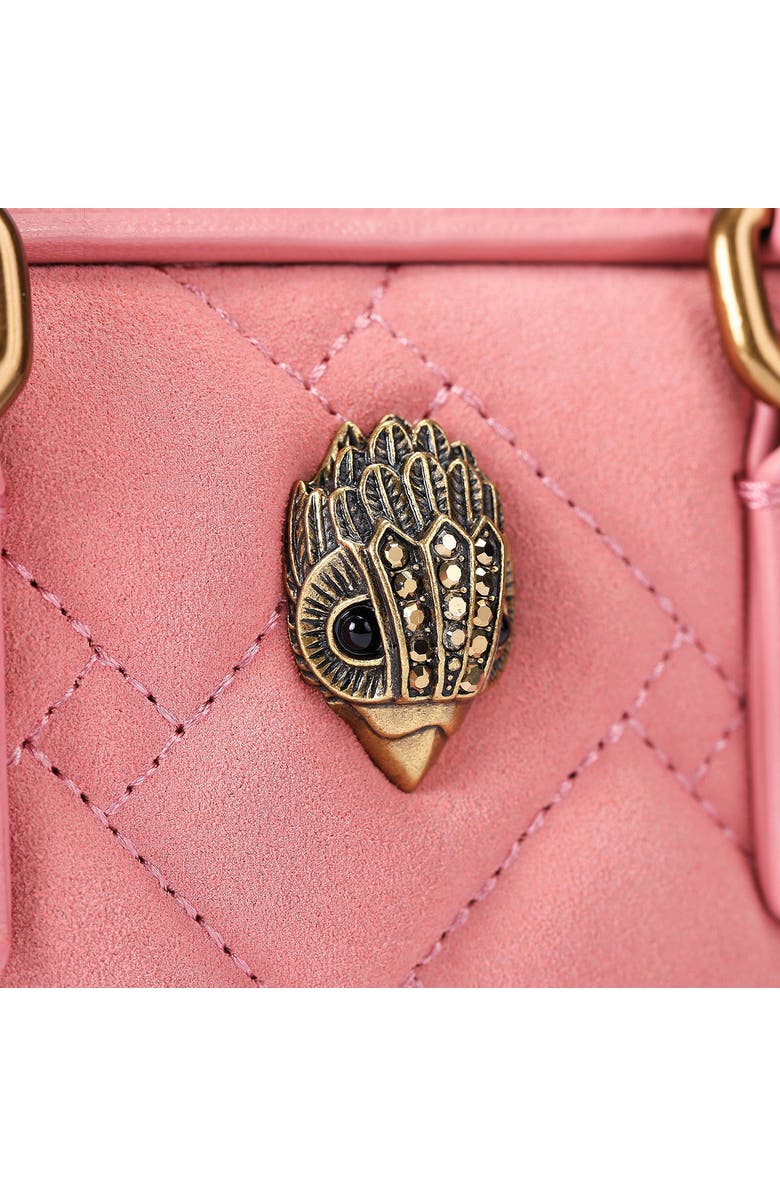 Kurt Geiger London Extra Small Kensington Quilted Leather Duffle Crossbody Bag, Alternate, color, Open Pink