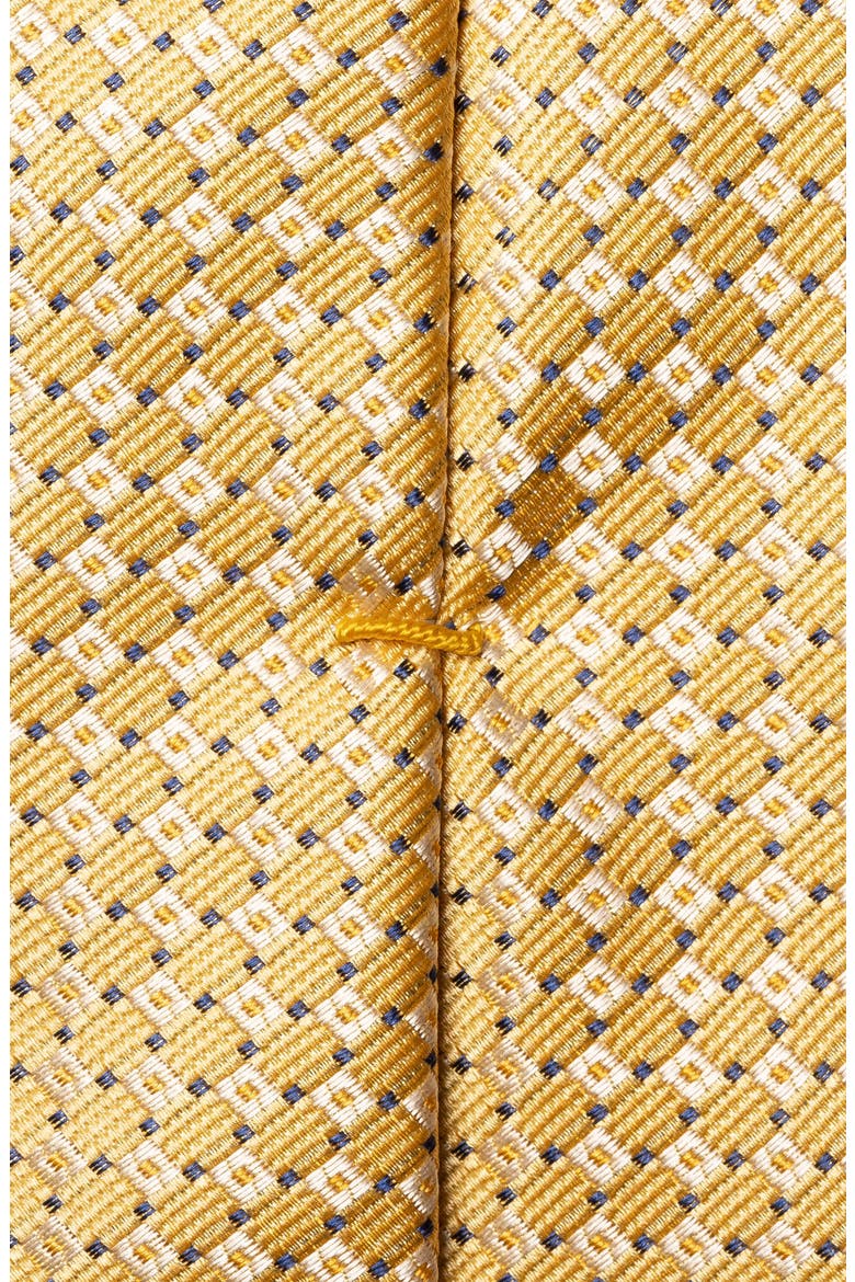 Neat Geometric Silk Tie, Alternate, color, LIGHT YELLOW
