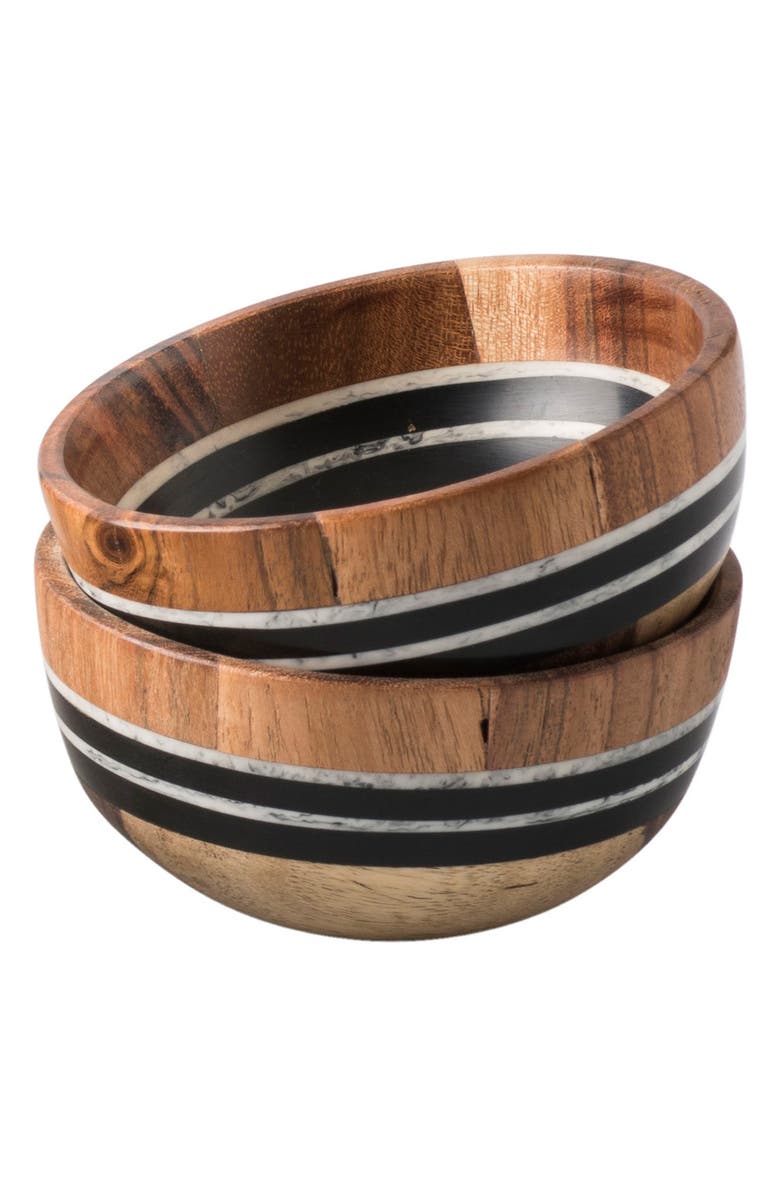 Juliska Stonewood Stripe Set of 2 Small Bowls, Main, color, 