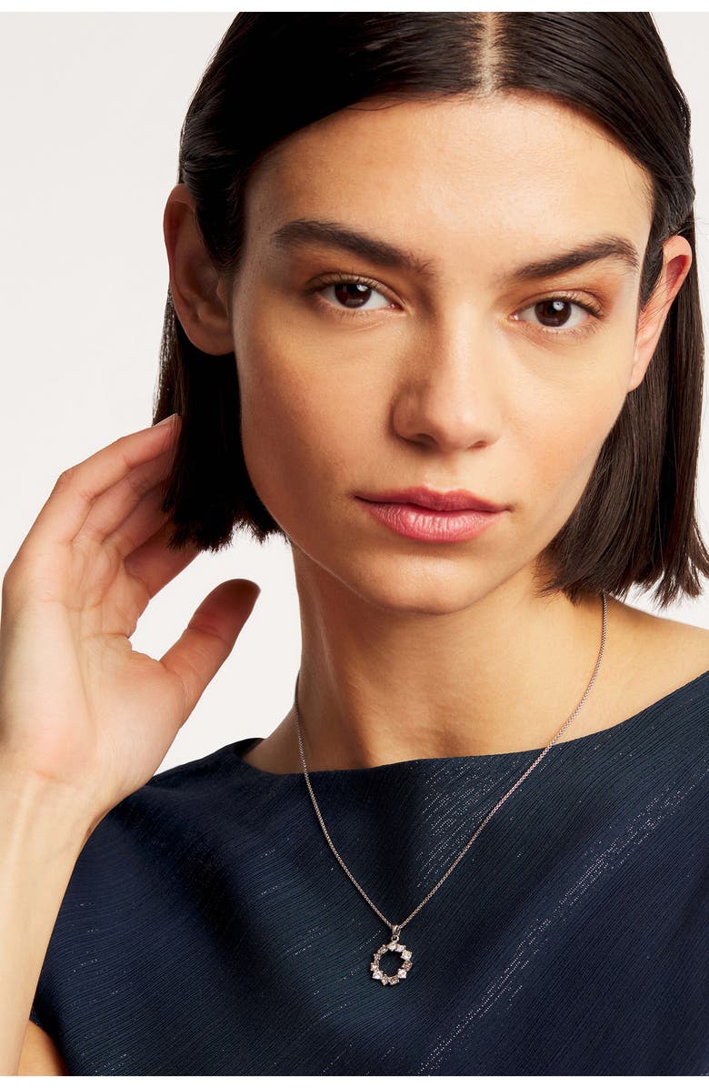 Ted Baker London Cresar Crystal Circle Pendant Necklace, Alternate, color, 