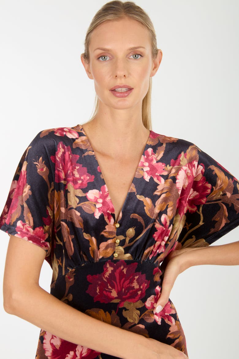 Lacey Dress, Alternate, color, Night Floral