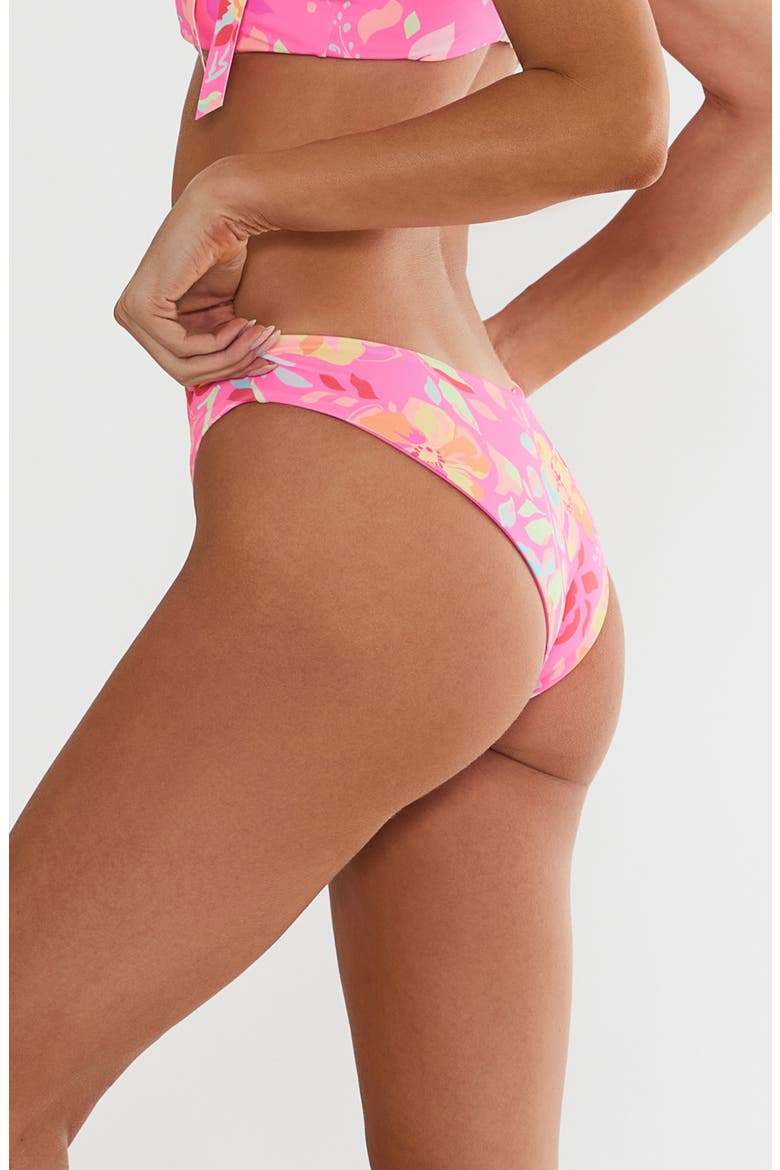 Vanessa High Cut Bikini Bottoms, Alternate, color, BLOOM LAGOON