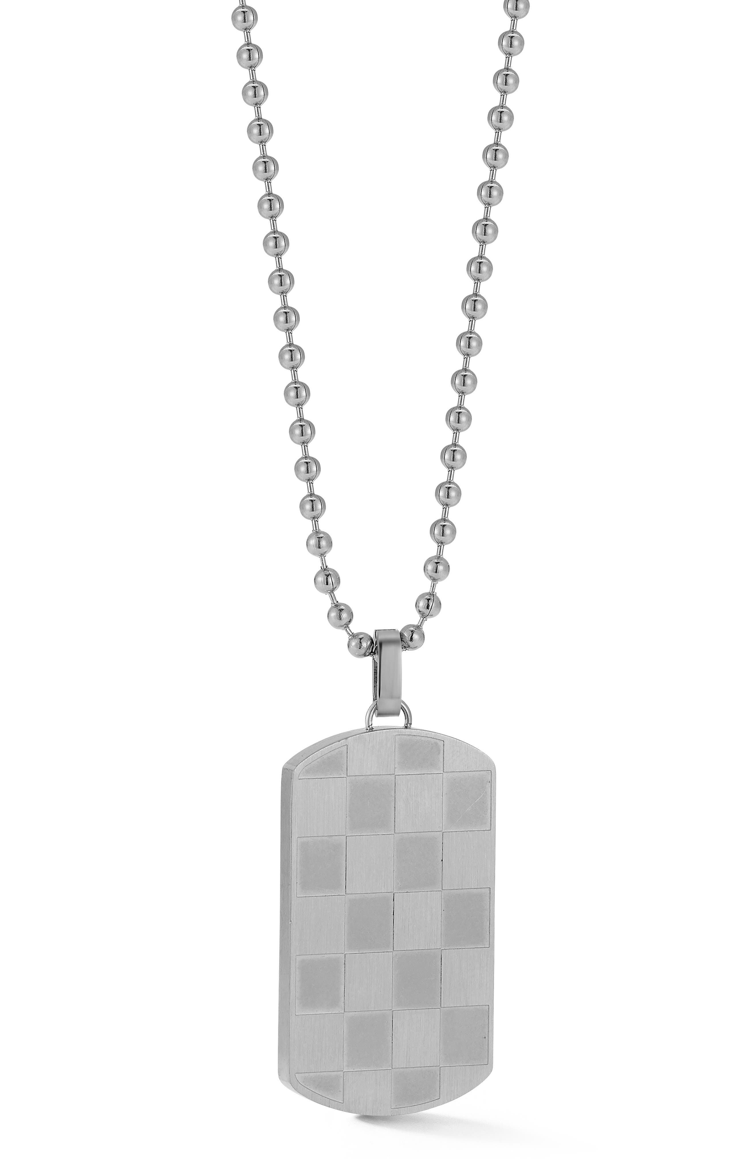 Yield of Men Men's Dog Tag Necklace