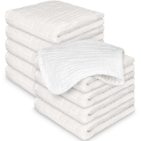 10-Pack Lyra Muslin Baby Washcloths