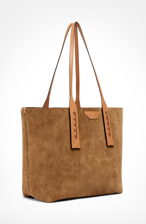 Aviteur Easy Suede Tote In Brown