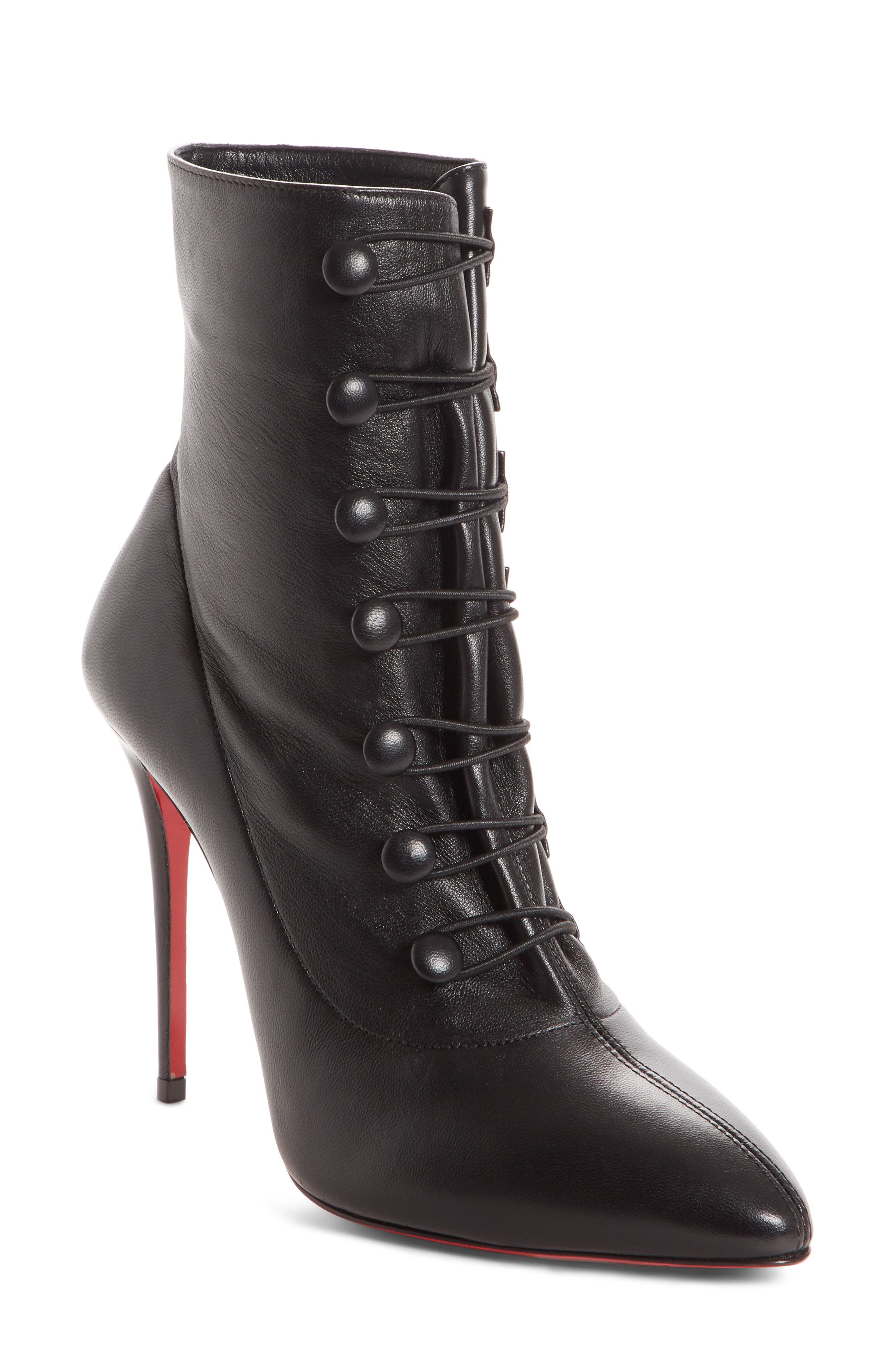 Christian Louboutin French Tutu Pointy Toe Bootie, Main, color, 