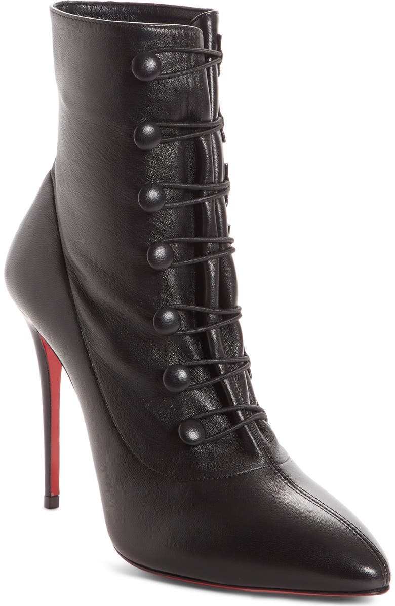 Christian Louboutin French Tutu Pointy Toe Bootie, Main, color,
