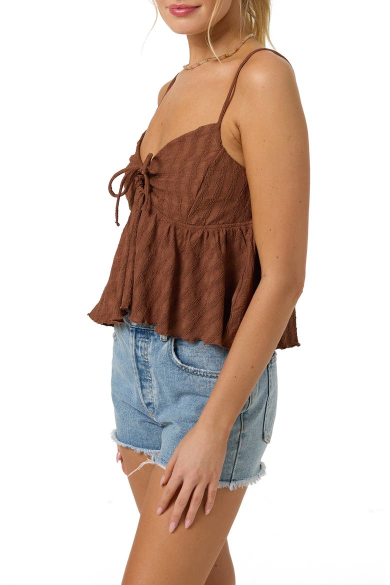 Dellia Cutout Camisole, Alternate, color, CAROB BROWN