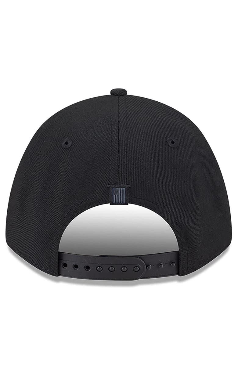 New Era Men's New Era Black Kyle Busch American Flag 9FORTY M-Crown A-Frame Adjustable Hat, Alternate, color, Black