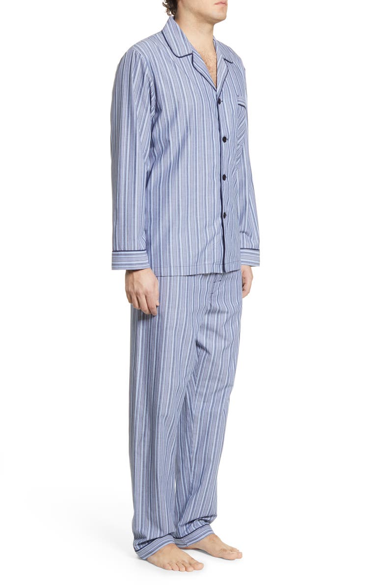 Majestic International Bedford Cotton Pajamas, Alternate, color, 