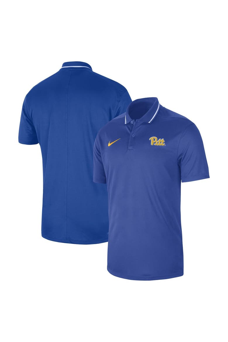 Men's Nike  Royal Pitt Panthers 2023 Sideline Coaches Performance Polo, Main, color, Royal