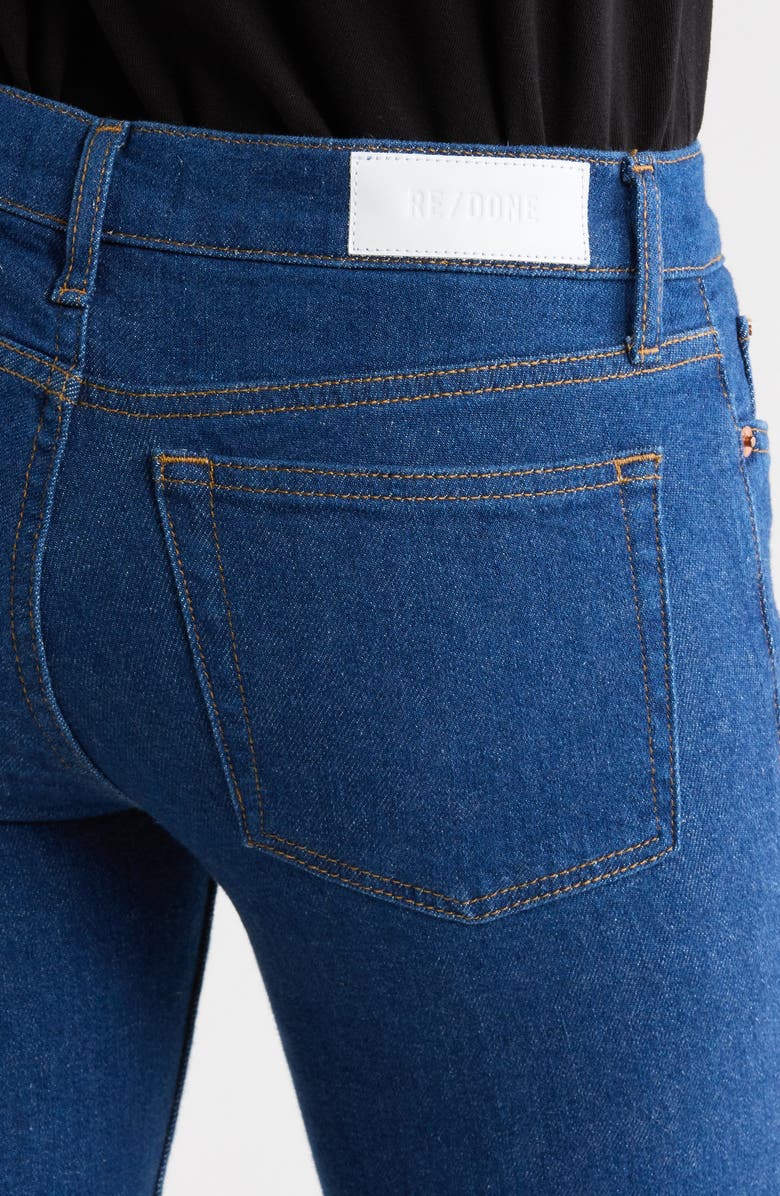 Re/Done The Lean Low Rise Flare Jeans, Alternate, color, Dark Star