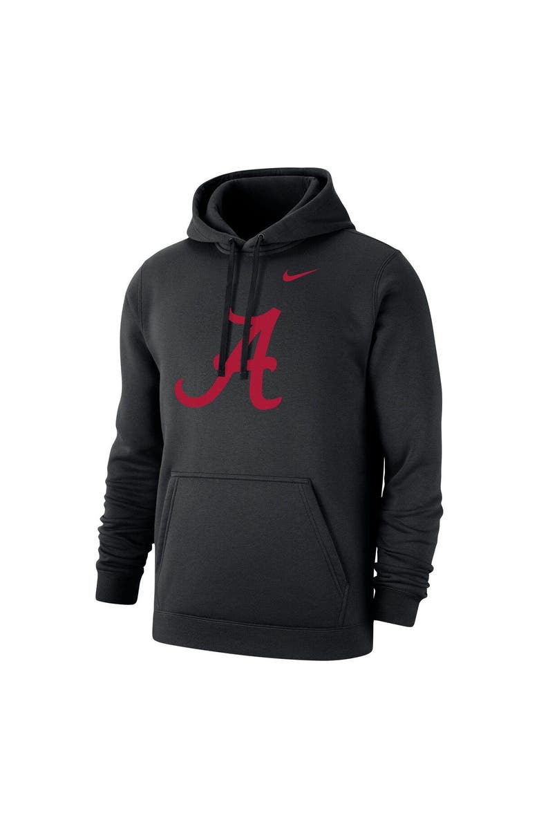 Nike Men's Nike Black Alabama Crimson Tide Logo Club Pullover Hoodie, Alternate, color, 
