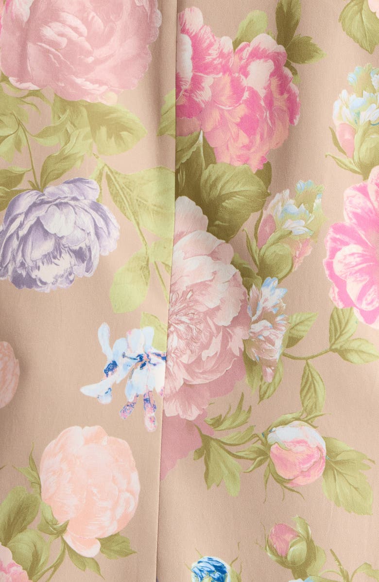 Tahari ASL Print Sateen Blazer, Alternate, color, Taupe Multi