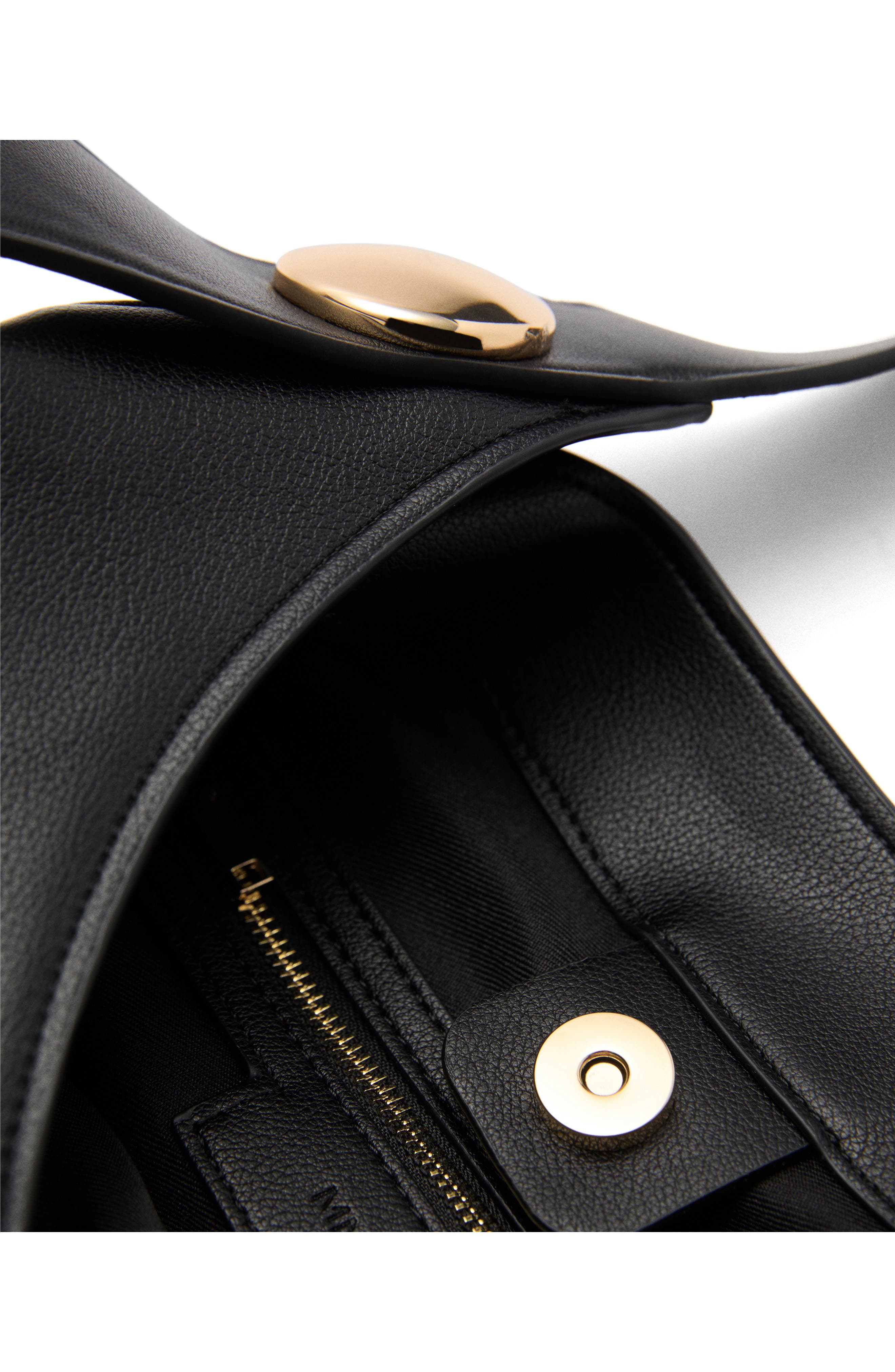 MANGO Faux Leather Shopper Bag, Alternate, color, 