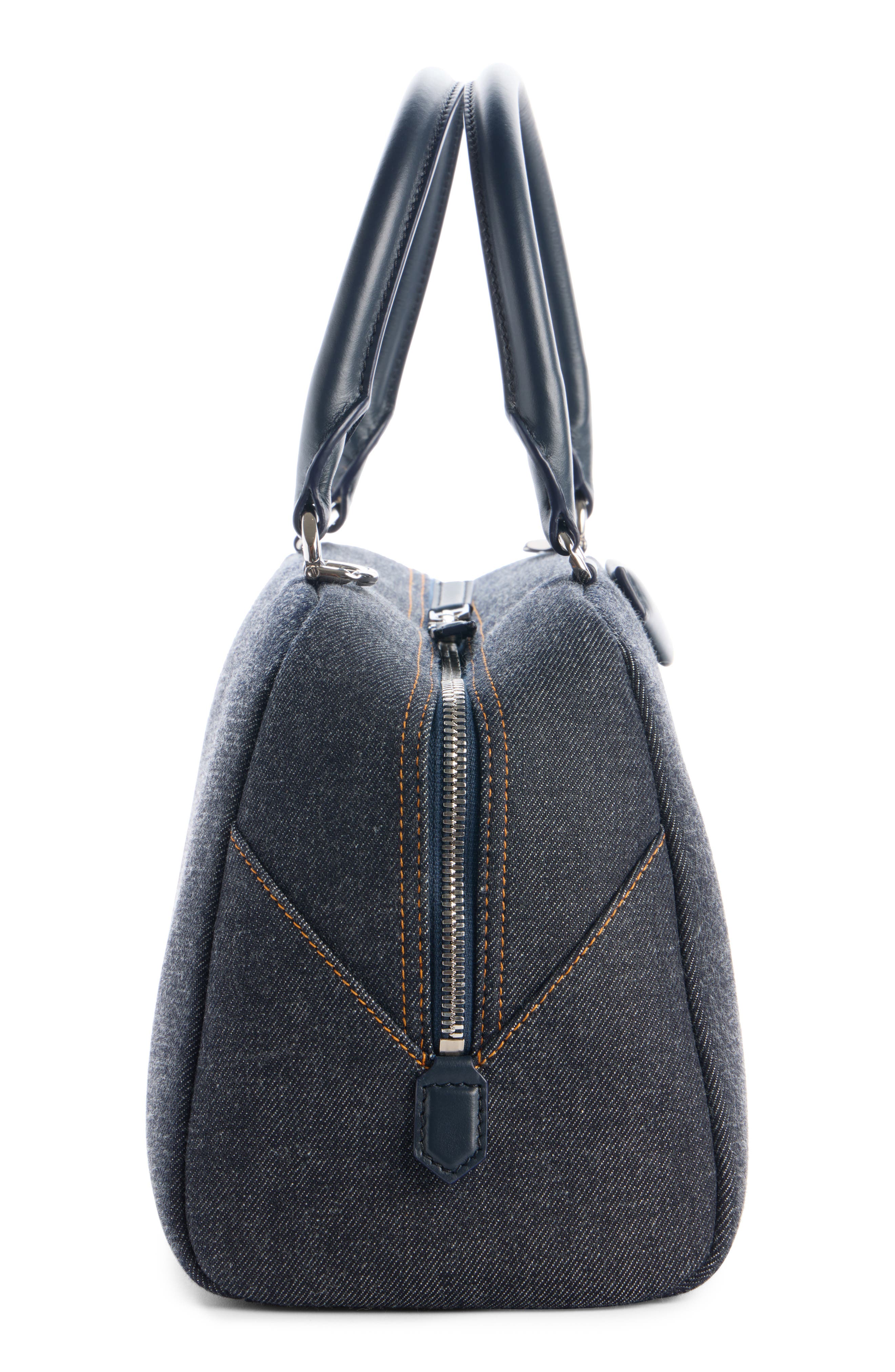 Givenchy Medium Antigona Denim East/West Satchel, Alternate, color, 415-Indigo Blue