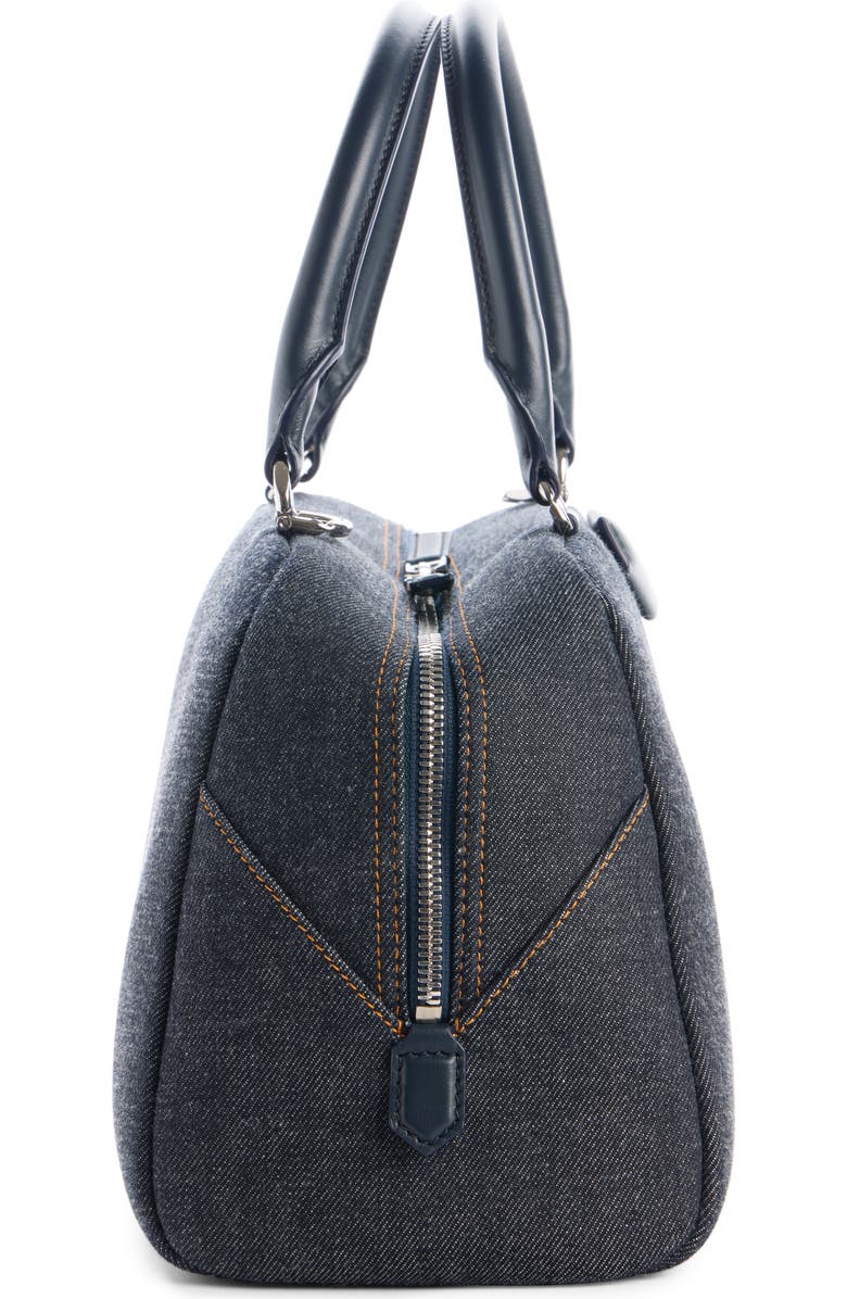 Givenchy Medium Antigona Denim East/West Satchel, Alternate, color, 415-Indigo Blue