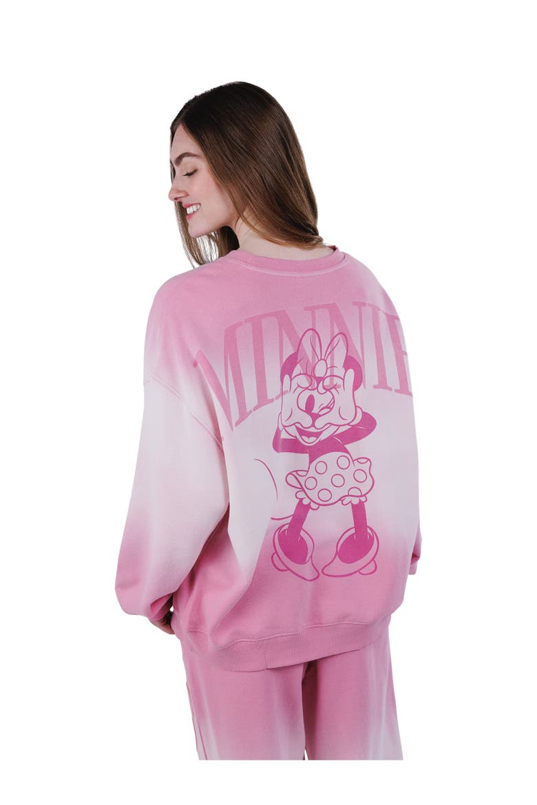 Minnie Mouse Loungewear Sweatshirt, Alternate, color, Blush Minnie Mouse