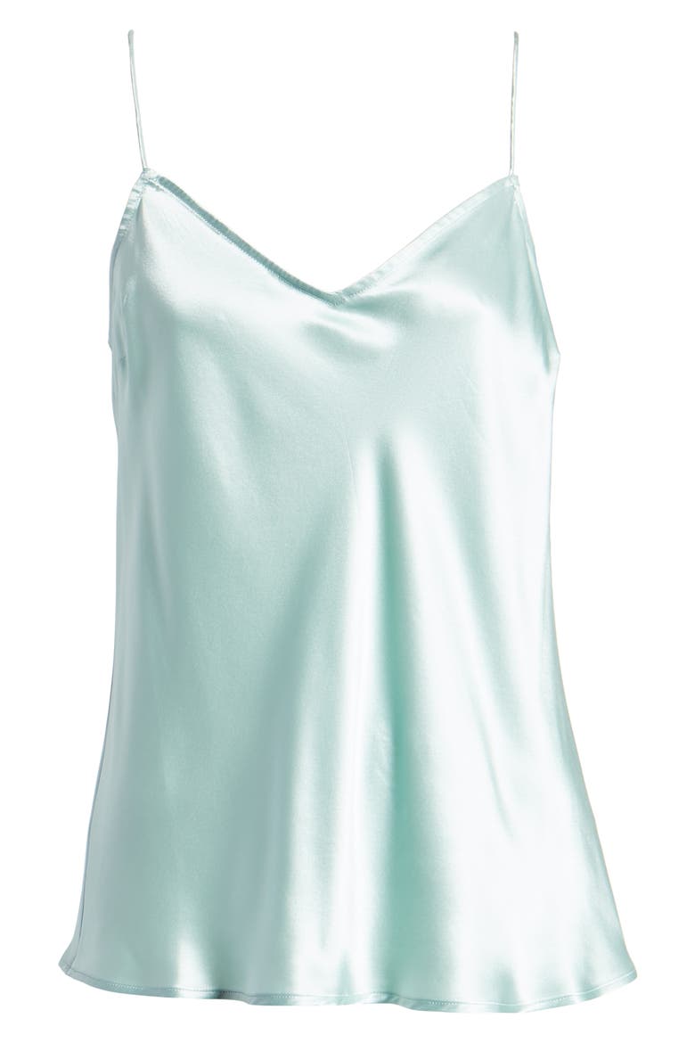 Cicely Silk Camisole, Alternate, color, FRST MINT