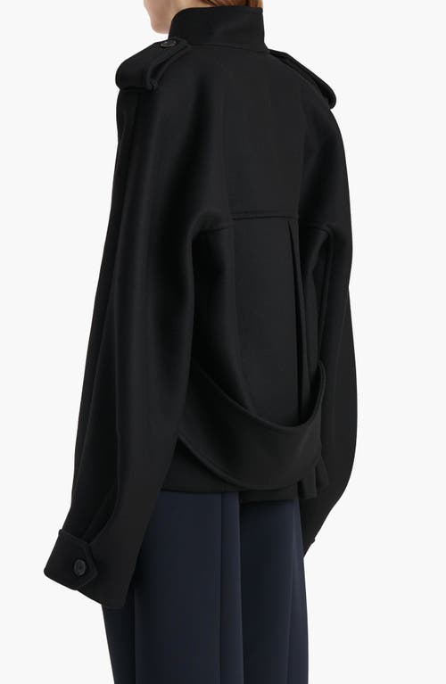 Khaite Dean Double-breasted Wool-blend Coat In Black