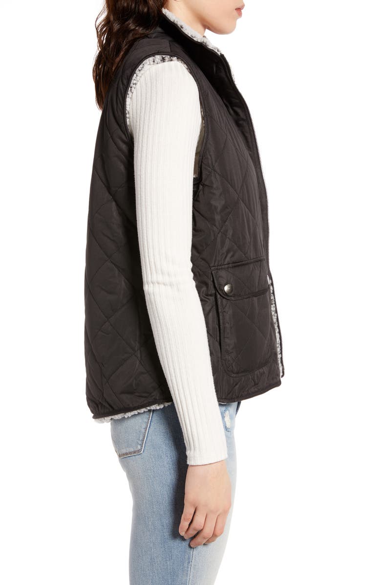 Thread & Supply Wubby Reversible Fleece Lined Quilted Vest, Alternate, color, 