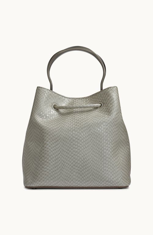 Donna Karan Lawrence Python Top Handle Bucket In Gray