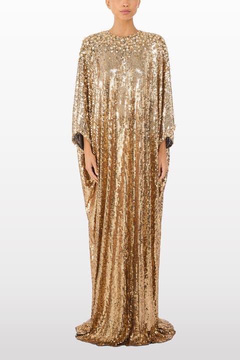 Fontaine Sequin-Embellished Maxi Dress