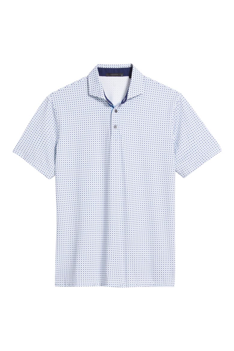 Ironwood Microprint Performance Golf Polo, Alternate, color, ARCTIC