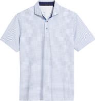 Greyson Ironwood Microprint Performance Golf Polo