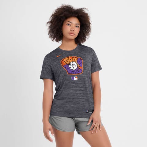 Women's Nike  Heather Black San Francisco Giants 2025 City Connect Authentic Collection Velocity Performance T-Shirt