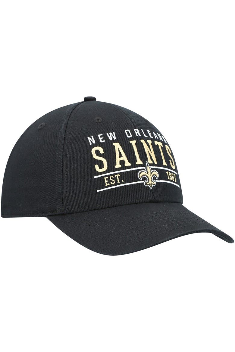 Men's '47 Black New Orleans Saints Centerline MVP Adjustable Hat, Alternate, color, Black