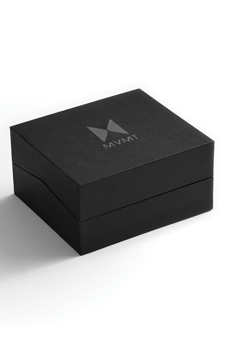 MVMT WATCHES MVMT The Chrono Chronograph Leather Strap Watch & Mesh Strap Set, 40mm, Alternate, color,