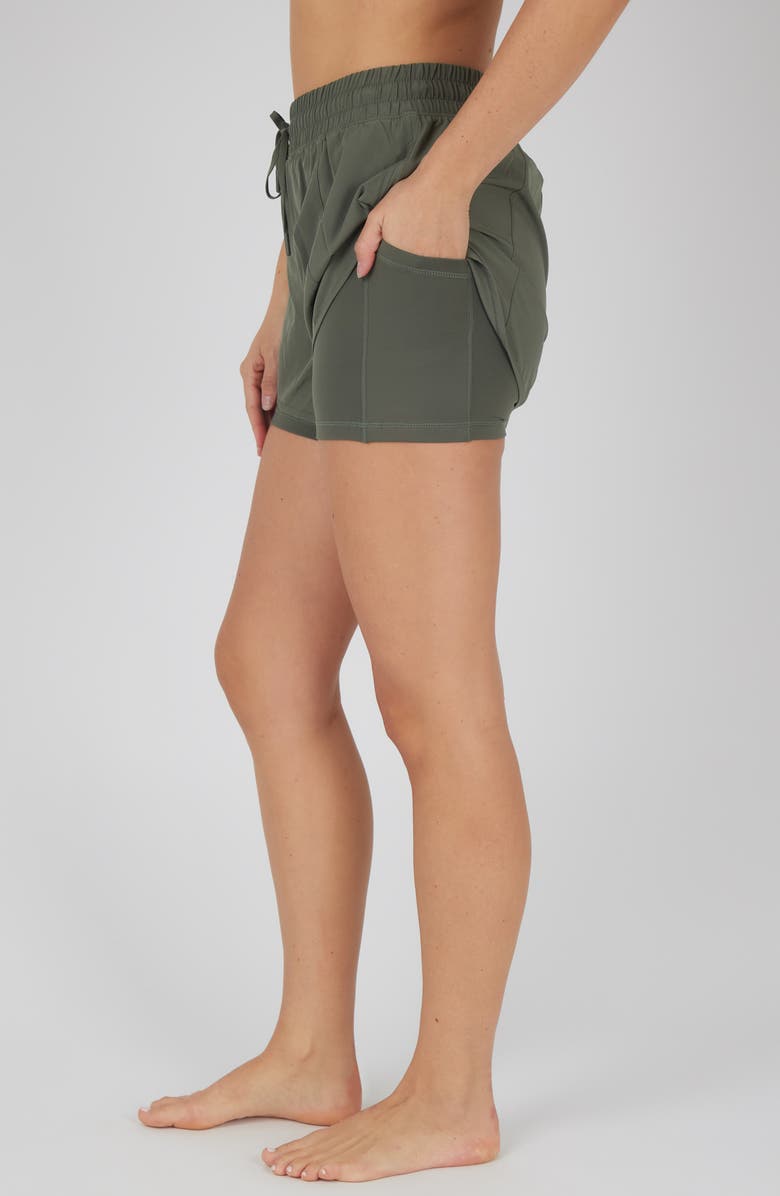 90 DEGREE BY REFLEX 2-in-1 Running Shorts, Alternate, color, Mulled Basil