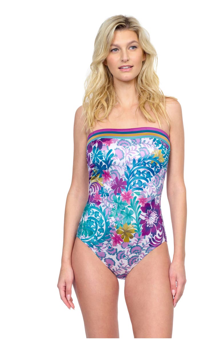 Gottex Bali Bandeau Swimsuit, Main, color, 