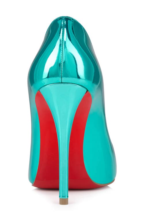 Christian Louboutin Miss Z Metallic Leather Pump