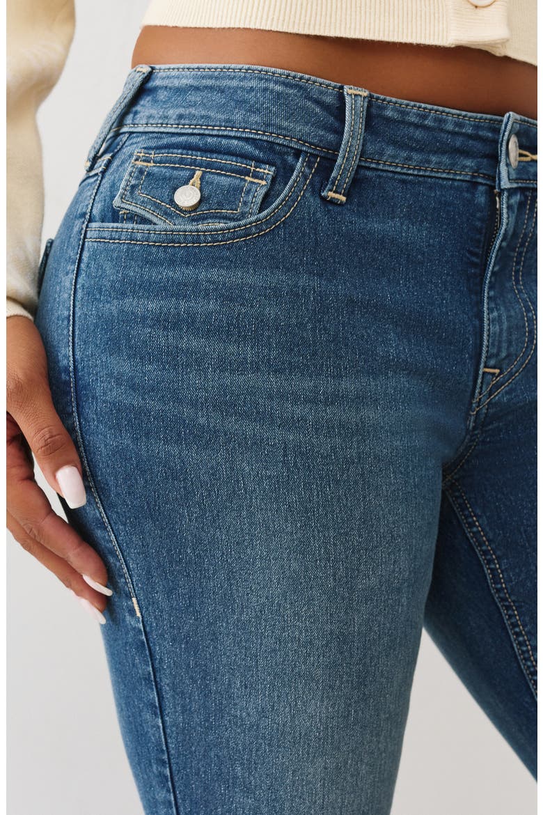 Joey Low Rise Flare Jeans, Alternate, color, MEDIUM MISTLETOE WASH