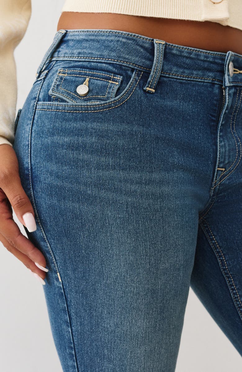 True Religion Joey Low Rise Flare Jeans, Alternate, color, Medium Mistletoe Wash