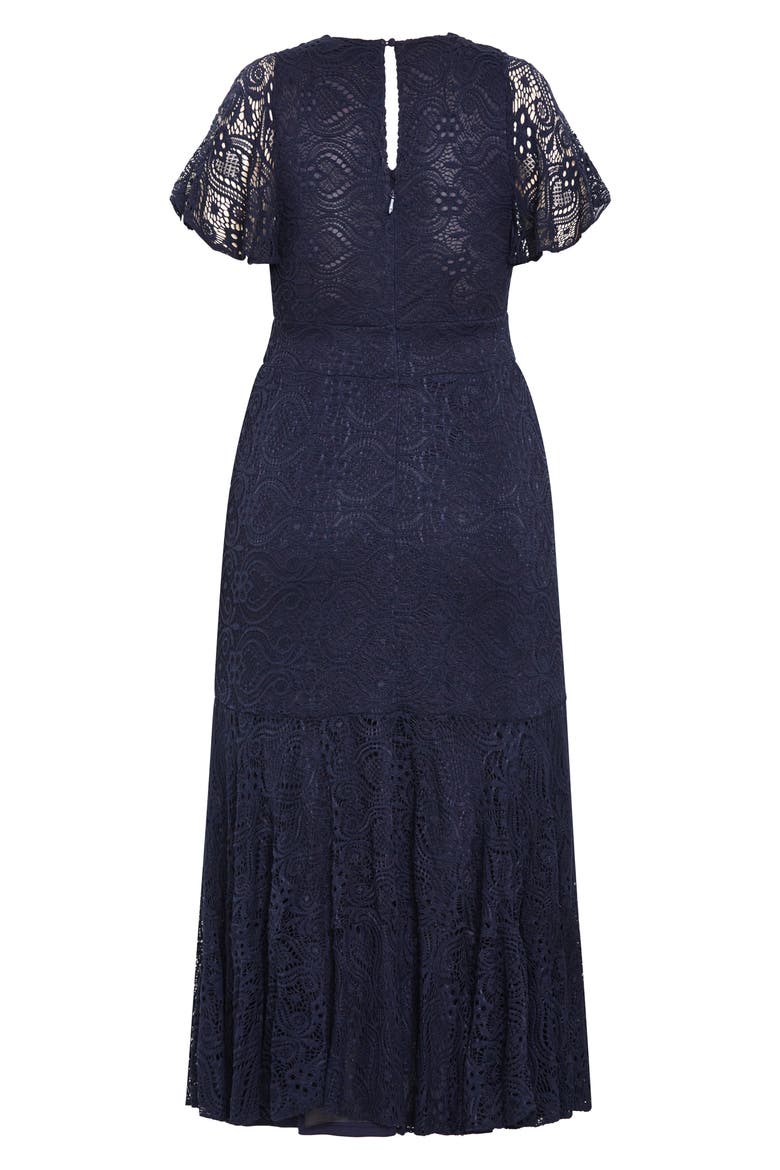 Margo Lace Maxi Dress, Alternate, color, NAVY
