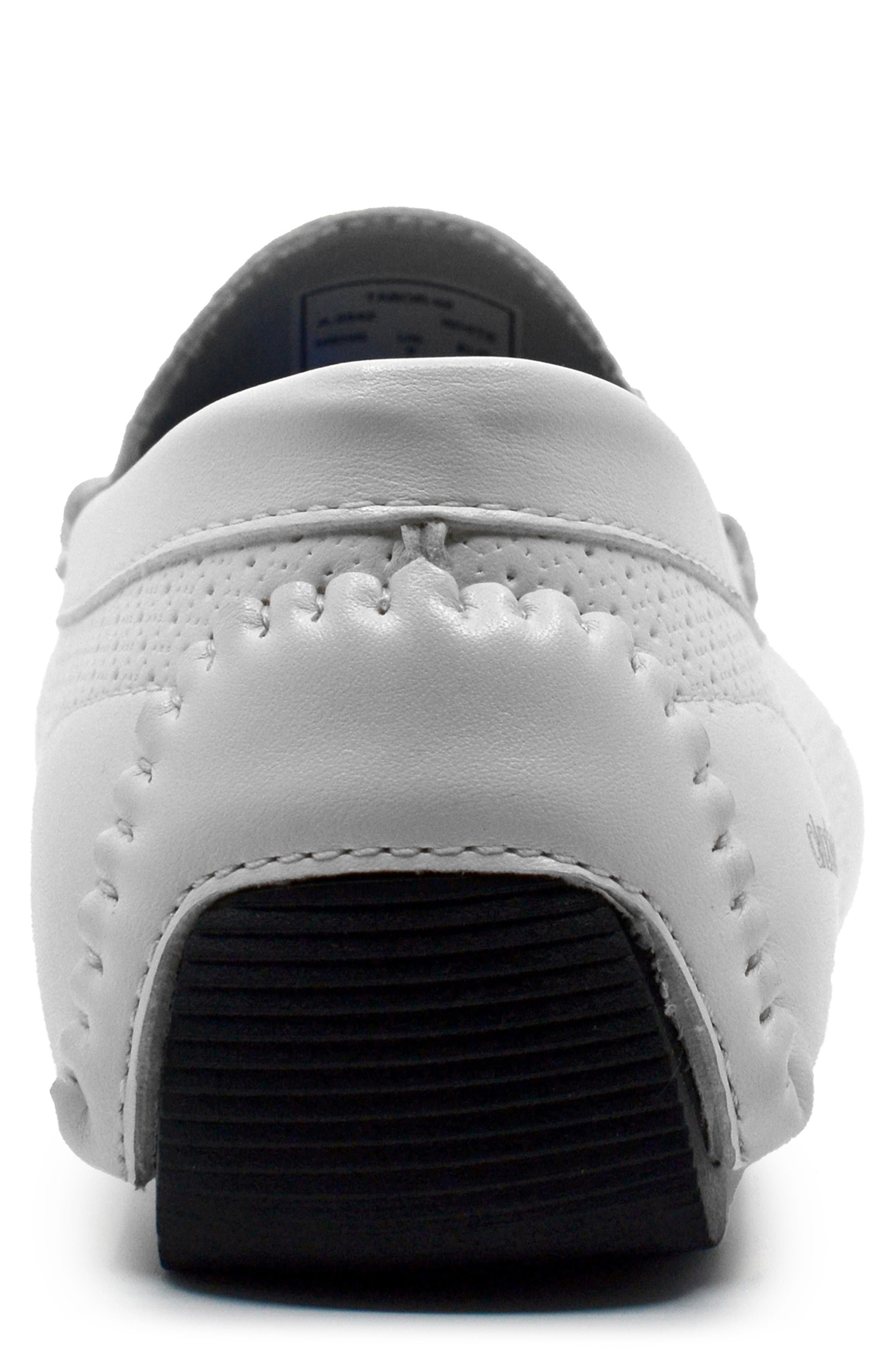 Tabor Bit Driving Loafer, Alternate, color, WHITE