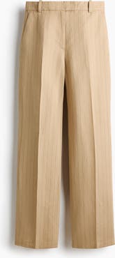 H&M Tailored Linen-blend Trousers