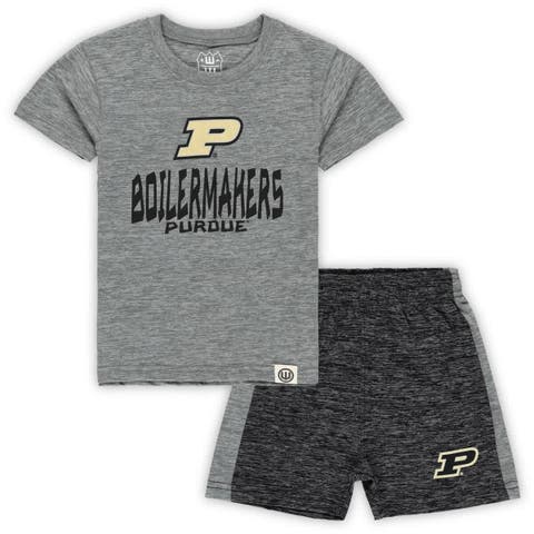 Toddler Wes & Willy Purdue Boilermakers Cloudy Yarn T-Shirt & Shorts Set