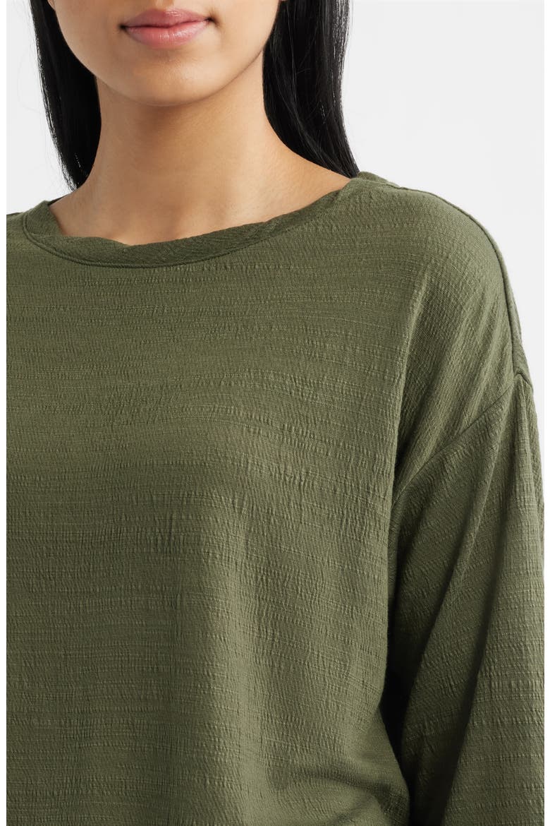 Texture Knit Top, Alternate, color, OLIVE